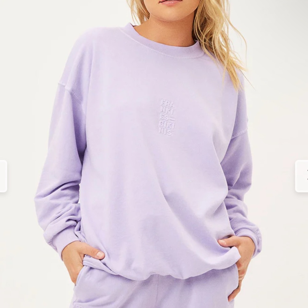 Frankies Bikinis Bennie Oversized Crewneck Sweatshirt